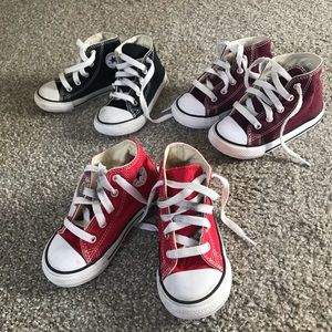 Bundle of 3 converse shoes